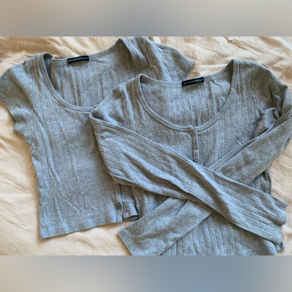 Gray Pointelle Shirt Bundle
